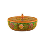 Round Lidded Wooden Pot