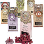 Karma Scents 40 Incense Cones and Holder