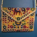 Indian Embroidered Elephant Mirrors Bag