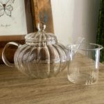 Pumpkin Shape Glass Teapot 600ml