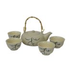 Cream Blossom Tea Set