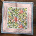 Cotton Block Printed Cushion Cover