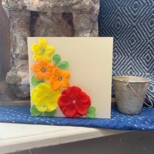 Red Floral Greetings Card