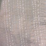Kantha Stitch Bed Quilt/Cover Double Sided in Beige - King Size