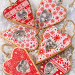 Hanging Wooden Heart Decoration with Bell