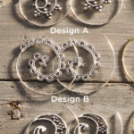 Pair of Silver Plated Spiral Hoop Earrings