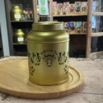 Tea Tin Canister with Airtight Double Lids for Loose Leaf Tea