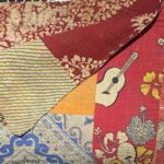 Vintage Kantha Stitch Bed Quilt/Cover Multicolour - Single