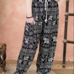 Elephant Print Harem Trousers